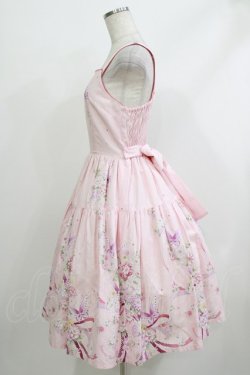 画像2: Innocent World / Japanese Butterflyティアードジャンパースカート M ピンク H-26-04-08-006-IW-OP-NS-ZH