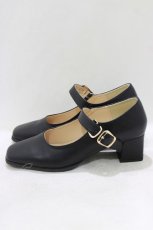 画像2: an another angelus / ワンストラップスクエアトゥパンプス LL/25.5cm~26cm ブラック H-26-04-08-085-CA-SH-NS-ZH (2)