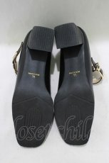 画像4: an another angelus / ワンストラップスクエアトゥパンプス LL/25.5cm~26cm ブラック H-26-04-08-085-CA-SH-NS-ZH (4)