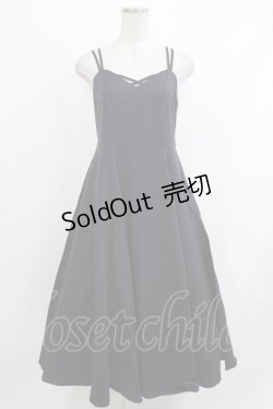 画像1: an another angelus / フロントクロスラインキャミワンピース Free NAVY H-26-04-08-007-CA-OP-NS-ZH