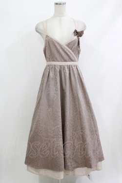 画像1: Amavel / チャイナキャミカシュクールロングワンピース Free ベージュ H-26-04-08-008-CA-OP-NS-ZH