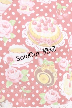 画像4: CHOCOCHIP COOKIE / スウィーツ柄ジャンパースカート Free レッド H-26-04-08-001-LO-OP-NS-ZH