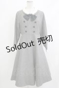 an another angelus / クレリックダブルカラータイ付きワンピース Free GRAY H-26-04-08-010-CA-OP-NS-ZH