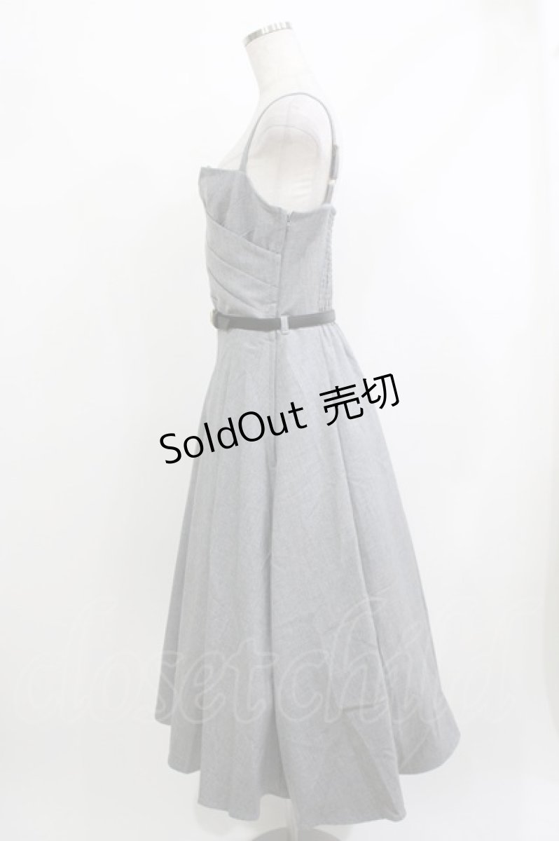 画像2: an another angelus / カシュクールタックキャミワンピース Free GRAY H-26-04-08-011-CA-OP-NS-ZH (2)