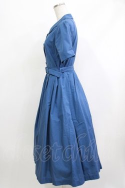 画像2: an another angelus / スカラップ開衿シャツワンピース Free BLUE H-26-04-08-012-CA-OP-NS-ZH