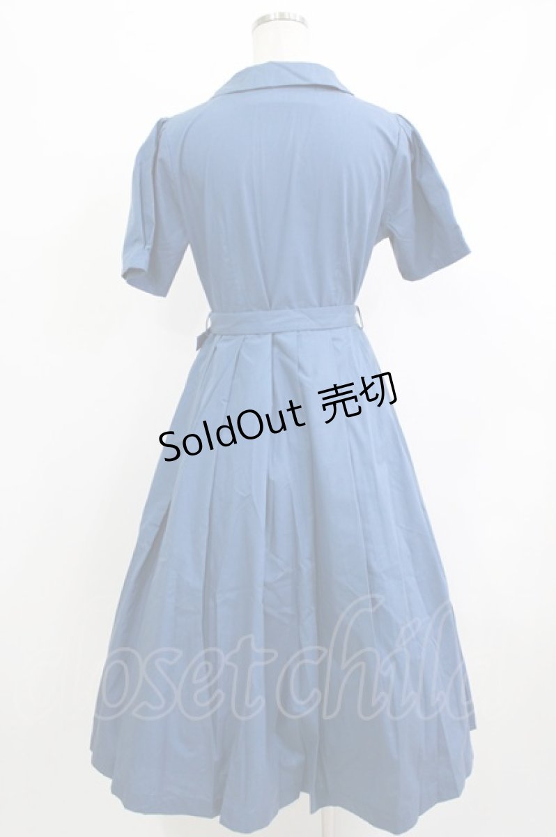 画像3: an another angelus / スカラップ開衿シャツワンピース Free BLUE H-26-04-08-012-CA-OP-NS-ZH (3)