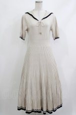 画像1: an another angelus / レースアップセーラーニットワンピース Free IVORY/NAVY H-26-04-08-014-CA-OP-NS-ZH (1)