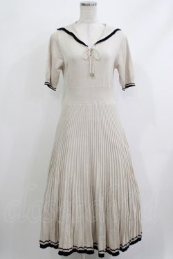 画像1: an another angelus / レースアップセーラーニットワンピース Free IVORY/NAVY H-26-04-08-014-CA-OP-NS-ZH