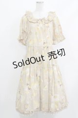 PINK HOUSE / ハニーレモンテディプリントミディワンピース Free ミルクティー H-26-04-08-017-LO-OP-NS-ZH