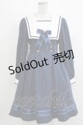Amavel / Message Ribbon スクエアセーラーワンピース Free ネイビー H-26-04-08-024-CA-OP-NS-ZH
