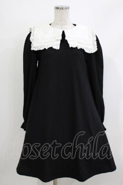 画像1: Ank Rouge / スクエアセーラーカットワンピース M ブラック H-26-04-08-025-CA-OP-NS-ZH