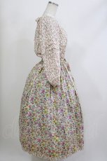 画像2: Jane Marple Dans Le Salon / Raining Rosebuds Gouacheレイヤードワンピース  アイボリー H-26-04-09-005-JM-OP-KB-ZH (2)