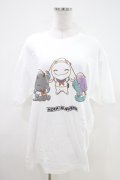 NieR Clothing / プリント半袖CUTSEW XL 白 H-26-04-09-1001-PU-TO-AK-ZH