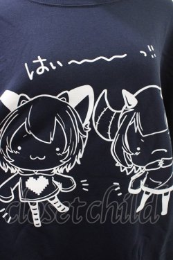 画像3: NieR Clothing / プリントSWEAT  XL 紺 H-26-04-09-1005-PU-TO-AK-ZH