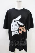 NieR Clothing / プリント半袖CUTSEW XL 黒 H-26-04-09-1006-PU-TO-AK-ZH