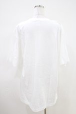 画像2: NieR Clothing / プリント半袖CUTSEW XL 白 H-26-04-09-1001-PU-TO-AK-ZH (2)