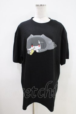 画像1: NieR Clothing / プリント半袖CUTSEW XL 黒 H-26-04-09-1009-PU-TO-AK-ZH