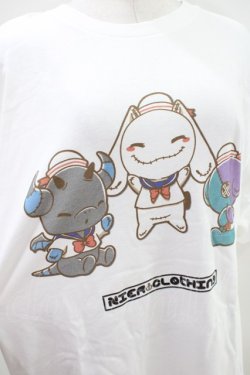 画像3: NieR Clothing / プリント半袖CUTSEW XL 白 H-26-04-09-1001-PU-TO-AK-ZH