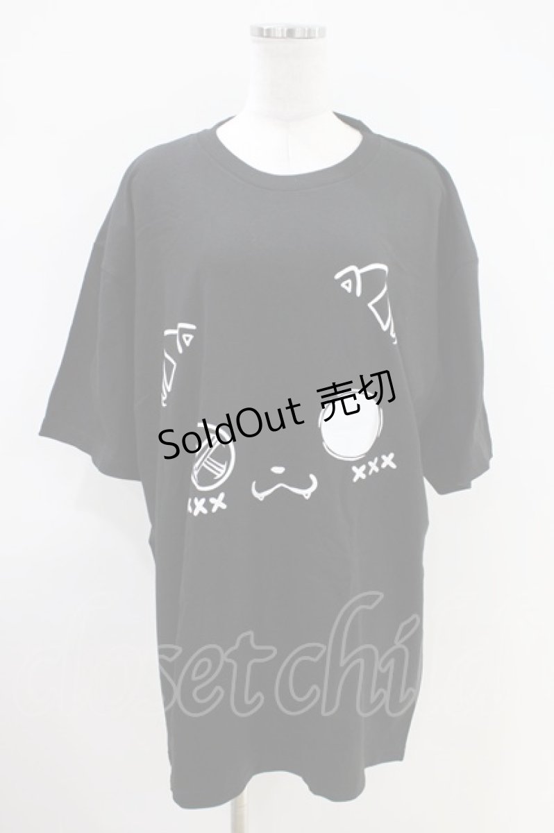 画像1: NieR Clothing / プリント半袖CUTSEW XL 黒 H-26-04-09-1013-PU-TO-AK-ZH (1)