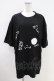画像1: NieR Clothing / プリント半袖CUTSEW XL 黒 H-26-04-09-1013-PU-TO-AK-ZH (1)