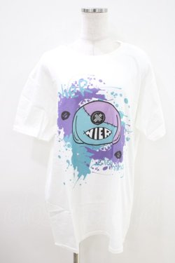 画像1: NieR Clothing / プリント半袖CUTSEW L 白 H-26-04-09-1014-PU-TO-AK-ZH