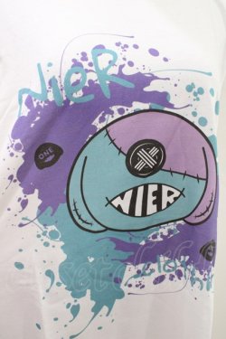 画像3: NieR Clothing / プリント半袖CUTSEW L 白 H-26-04-09-1014-PU-TO-AK-ZH