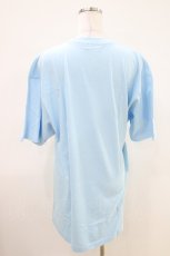 画像2: NieR Clothing / プリント半袖CUTSEW XL サックス H-26-04-09-1017-PU-TO-AK-ZH (2)