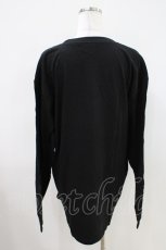 画像2: NieR Clothing / プリントLONG CUTSEW XL 黒 H-26-04-09-1018-PU-TO-AK-ZH (2)