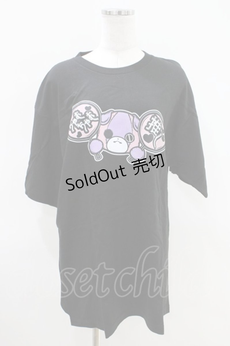画像1: NieR Clothing / プリント半袖CUTSEW XL 黒 H-26-04-09-1019-PU-TO-AK-ZH (1)