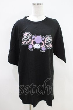画像1: NieR Clothing / プリント半袖CUTSEW XL 黒 H-26-04-09-1019-PU-TO-AK-ZH