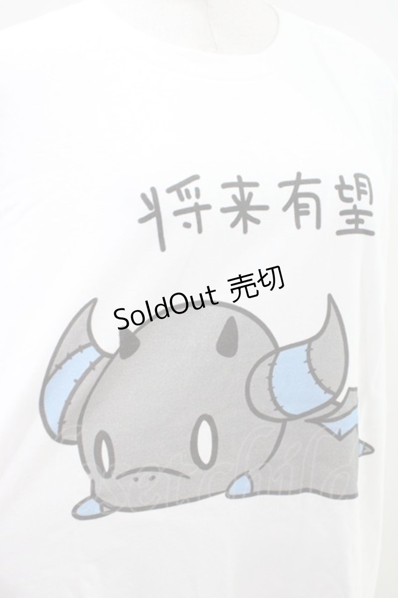 画像3: NieR Clothing / プリント半袖CUTSEW XL 白 H-26-04-09-1002-PU-TO-AK-ZH (3)
