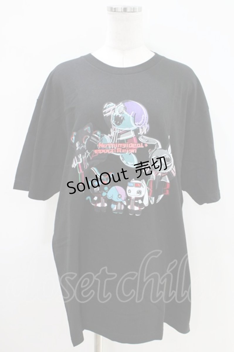画像1: NieR Clothing / プリント半袖CUTSEW XL 黒 H-26-04-09-1021-PU-TO-AK-ZH (1)