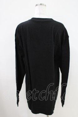 画像2: NieR Clothing / プリントLONG CUTSEW XL 黒 H-26-04-09-1022-PU-TO-AK-ZH