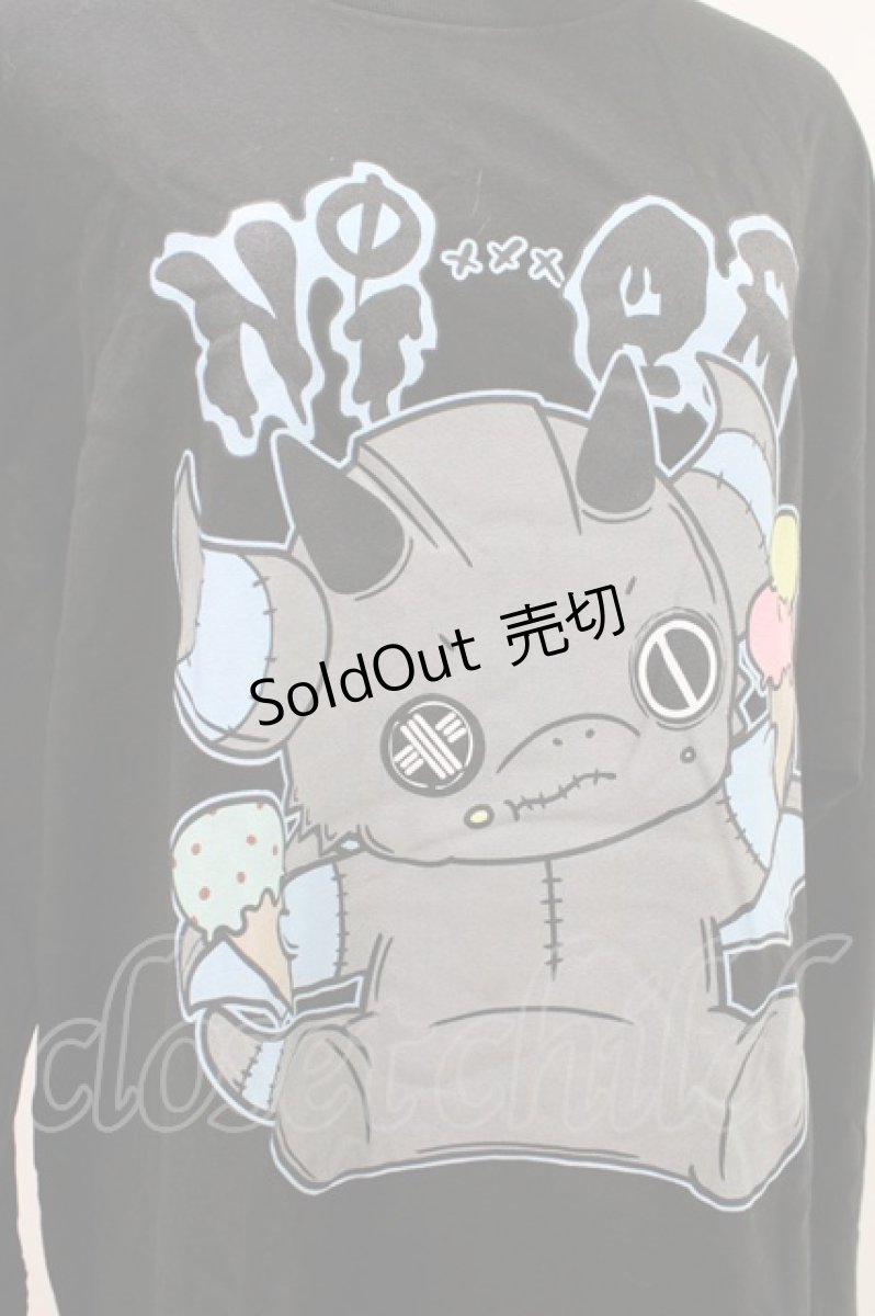 画像3: NieR Clothing / プリントLONG CUTSEW XL 黒 H-26-04-09-1022-PU-TO-AK-ZH (3)