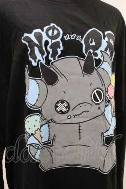 画像3: NieR Clothing / プリントLONG CUTSEW XL 黒 H-26-04-09-1022-PU-TO-AK-ZH