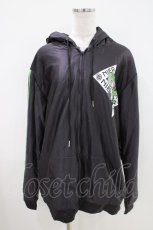 画像1: NieR Clothing / 防寒裏起毛パーカー F 黒×緑 H-26-04-09-1024-PU-TO-AK-ZTC057 (1)