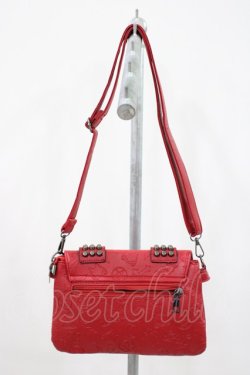 画像2: NieR Clothing / スタッズショルダーバッグ  赤 H-26-04-09-1028-PU-BG-AK-ZH