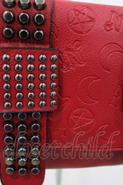 画像3: NieR Clothing / スタッズショルダーバッグ  赤 H-26-04-09-1028-PU-BG-AK-ZH