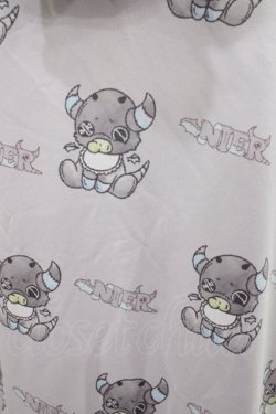 画像3: NieR Clothing / 総柄半袖プルパーカー F グレー H-26-04-09-1003-PU-TO-AK-ZH