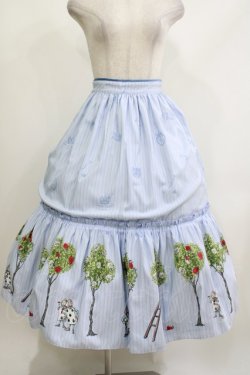 画像1: Emily Temple cute / Painting Roseロングスカート  サックス H-26-04-09-006-ET-SK-KB-ZH