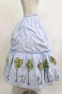 画像2: Emily Temple cute / Painting Roseロングスカート  サックス H-26-04-09-006-ET-SK-KB-ZH