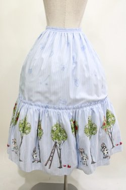 画像3: Emily Temple cute / Painting Roseロングスカート  サックス H-26-04-09-006-ET-SK-KB-ZH