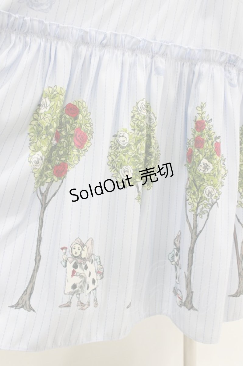 画像4: Emily Temple cute / Painting Roseロングスカート  サックス H-26-04-09-006-ET-SK-KB-ZH (4)