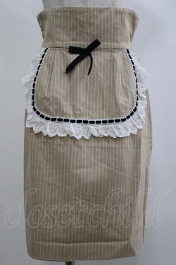 画像2: MILK / スザンナスカート  ミルクティーストライプ H-26-04-09-009-ML-SK-KB-ZH