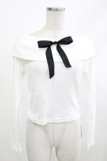 画像1: MILK / Film star tops  オフ×ブラック H-26-04-09-010-ML-TO-KB-ZH (1)