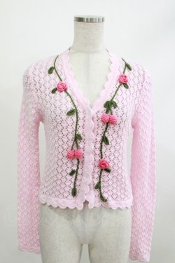 画像1: MILK / チェリーガーランドカーデ  ベビーピンク H-26-04-09-015-ML-TO-KB-ZH