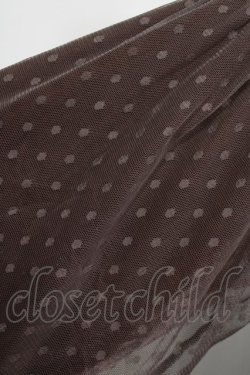 画像4: merry jenny / ドットチュールベロアワンピース  ブラウン H-26-04-10-025-LO-OP-KB-ZH