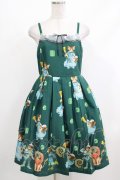 Emily Temple cute / Oz catsキャミソールワンピース  モスグリーン H-26-04-10-004-ET-OP-KB-ZH
