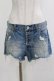 画像1: Candy Stripper / DAMAGE SHORT DENIM PANTS  ブルー H-26-04-10-029-PU-PA-KB-ZH (1)