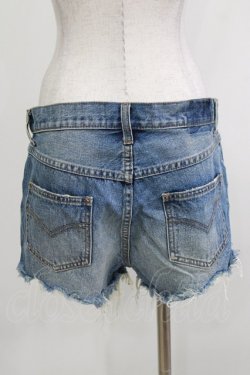 画像3: Candy Stripper / DAMAGE SHORT DENIM PANTS  ブルー H-26-04-10-029-PU-PA-KB-ZH